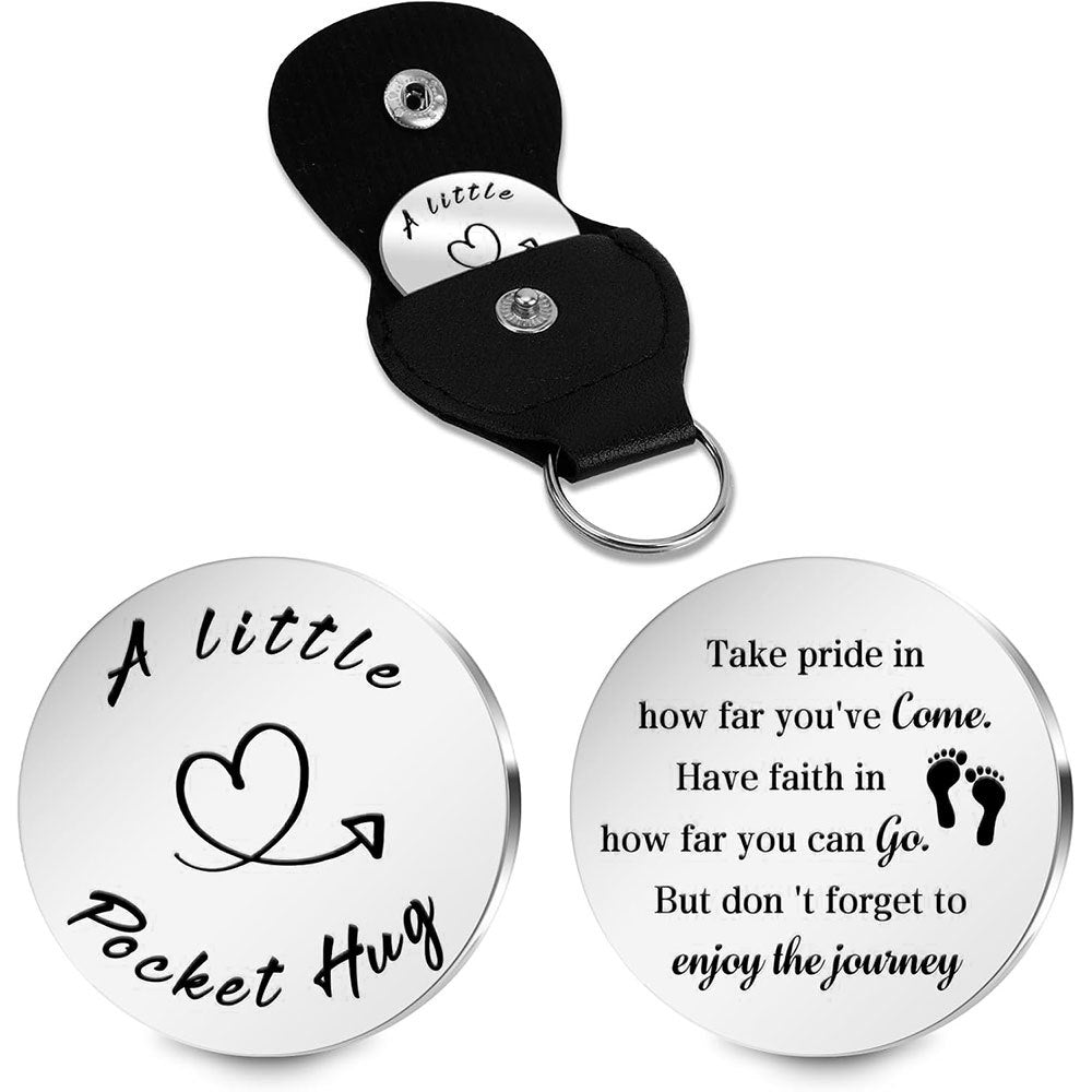 Inspirational Text Token Keychain