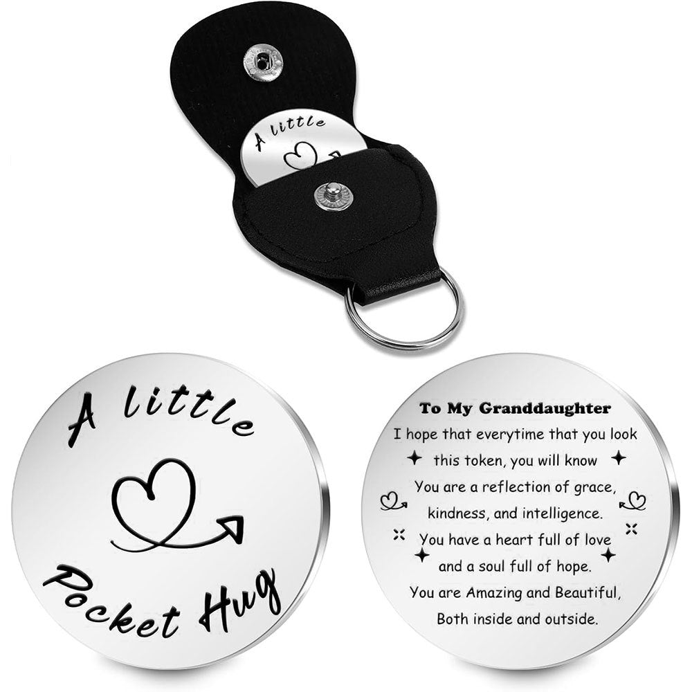 Inspirational Text Token Keychain