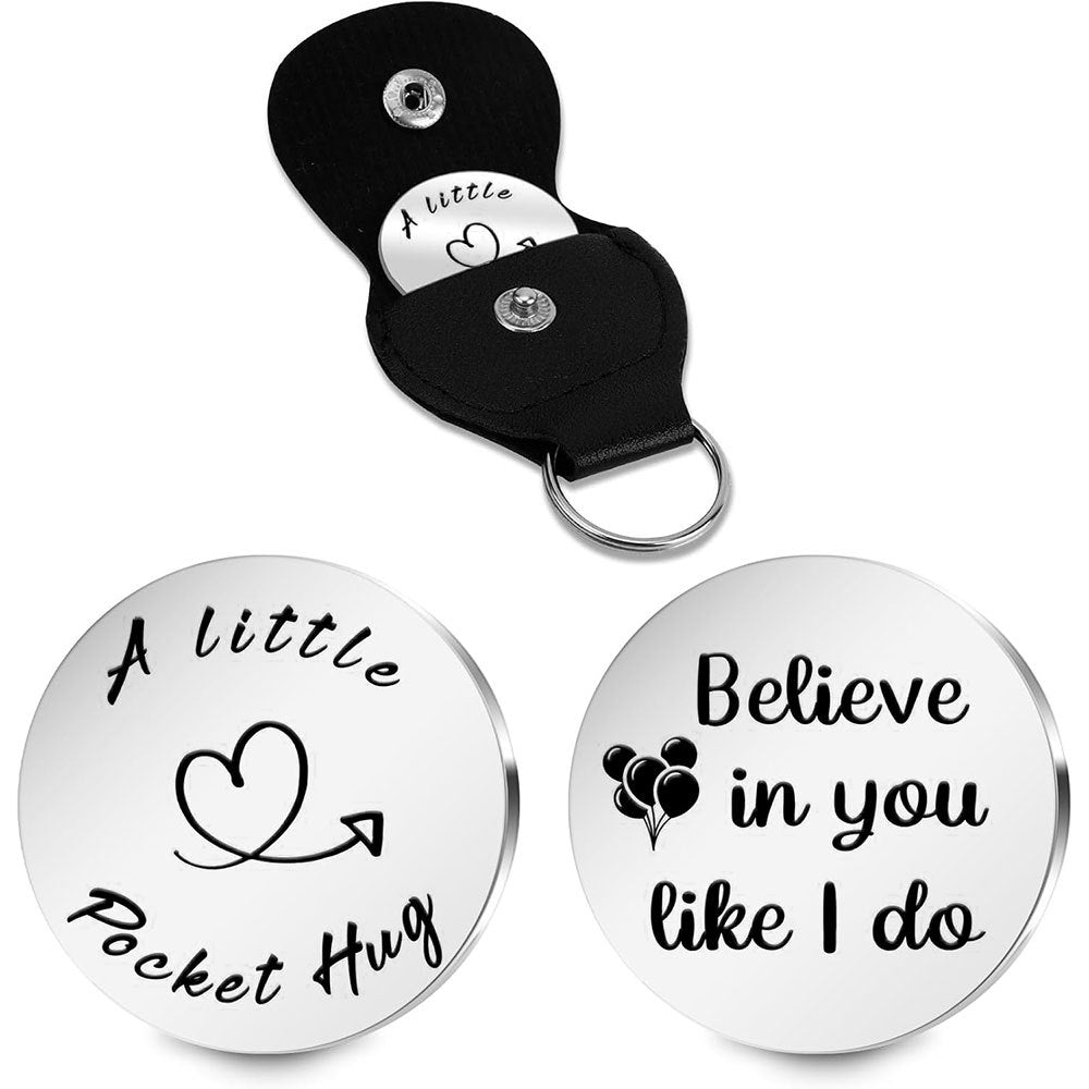 Inspirational Text Token Keychain