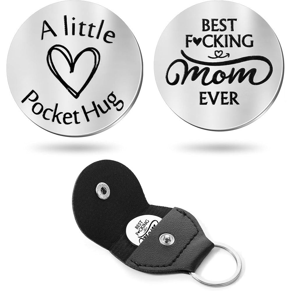 Inspirational Text Token Keychain