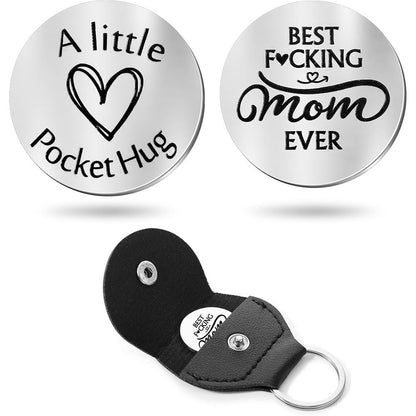 Inspirational Text Token Keychain