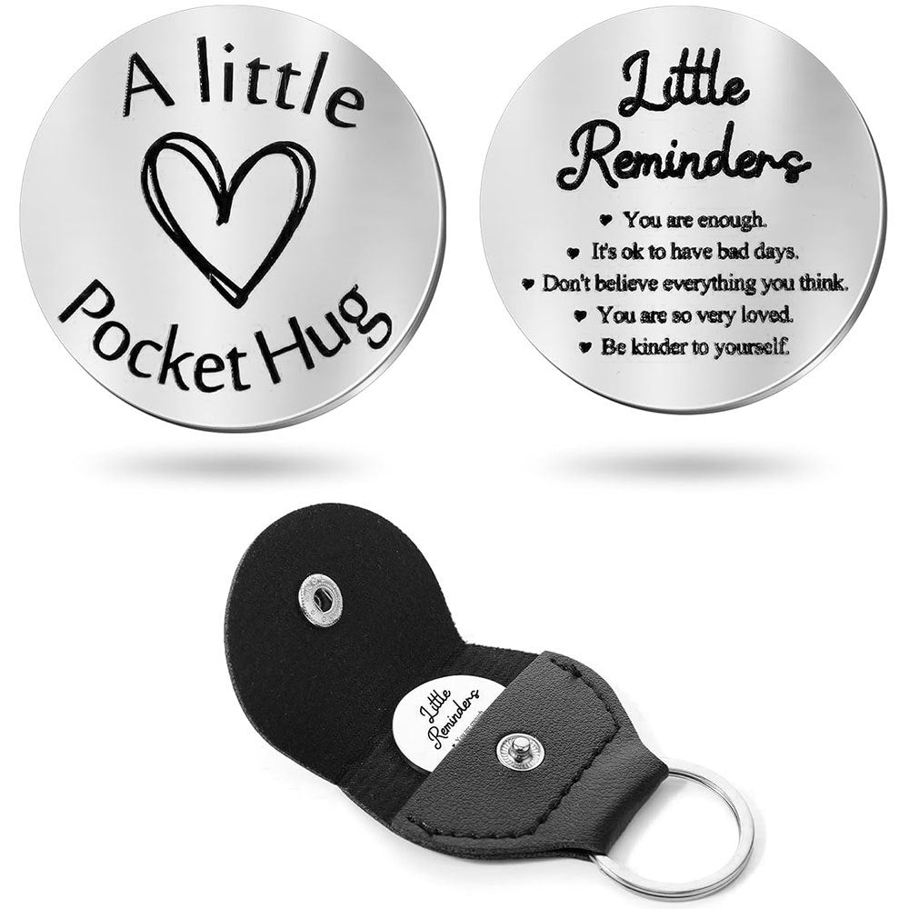 Inspirational Text Token Keychain