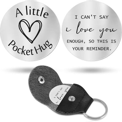 Inspirational Text Token Keychain