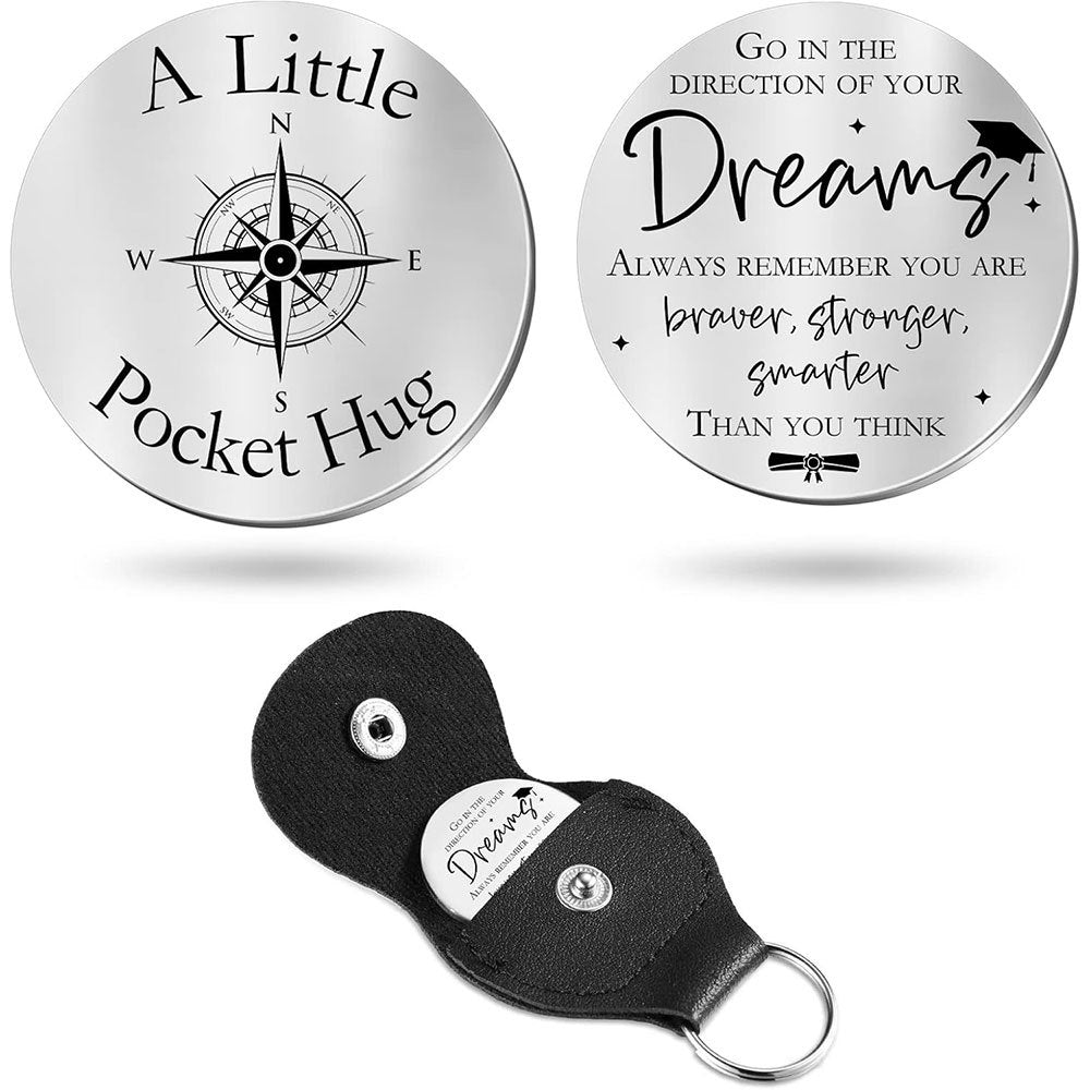 Inspirational Text Token Keychain