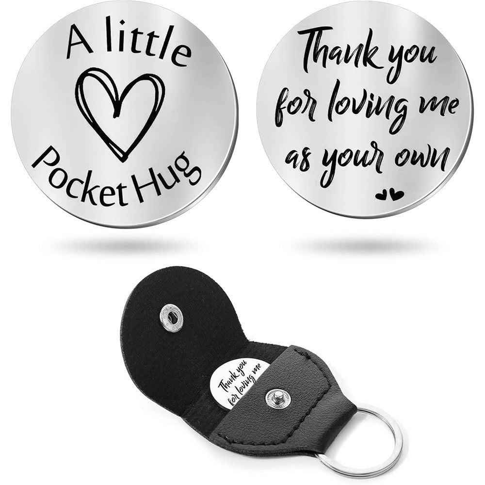Inspirational Text Token Keychain