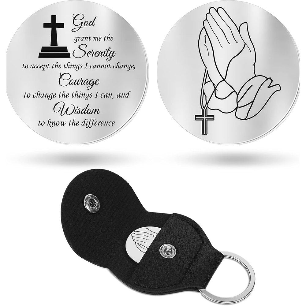 Inspirational Text Token Keychain