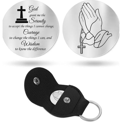 Inspirational Text Token Keychain