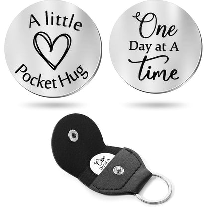 Inspirational Text Token Keychain