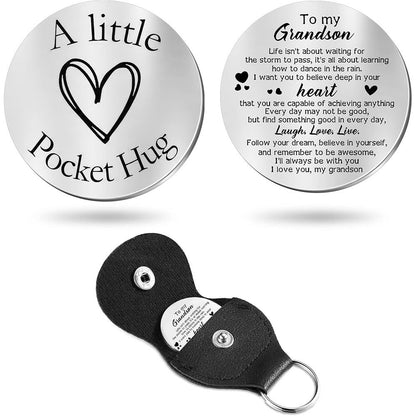 Inspirational Text Token Keychain