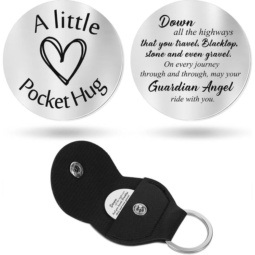 Inspirational Text Token Keychain