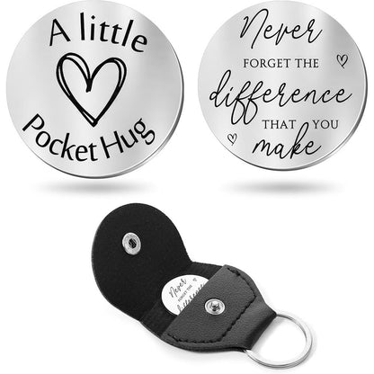 Inspirational Text Token Keychain