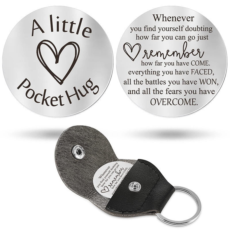 Inspirational Text Token Keychain