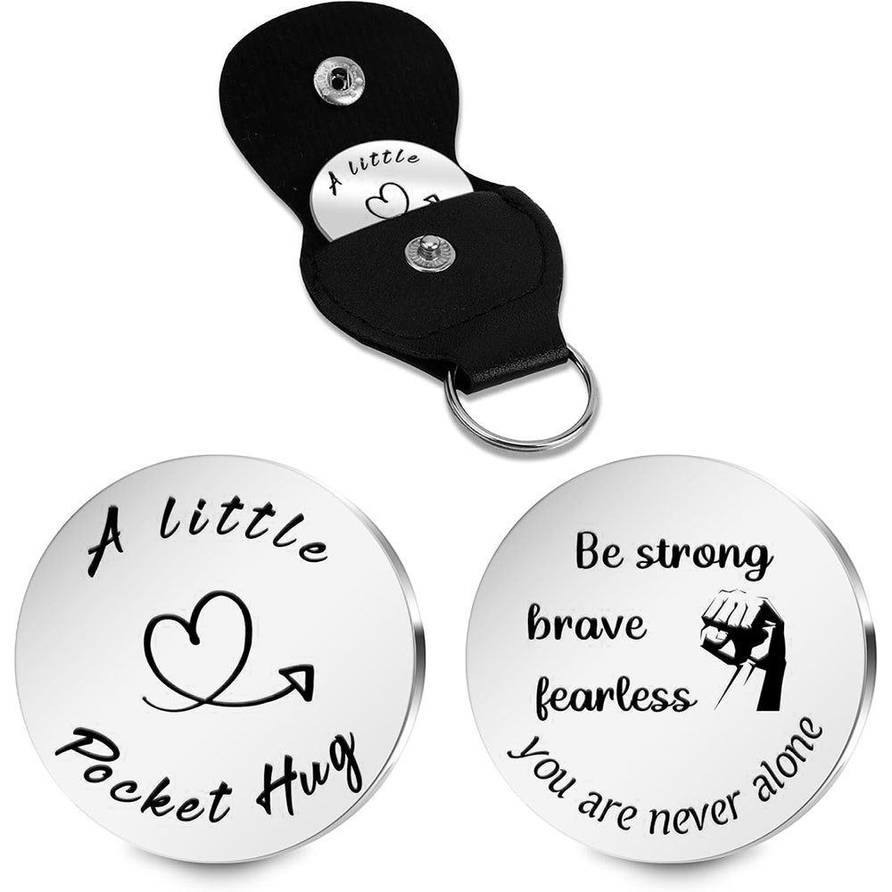 Inspirational Text Token Keychain