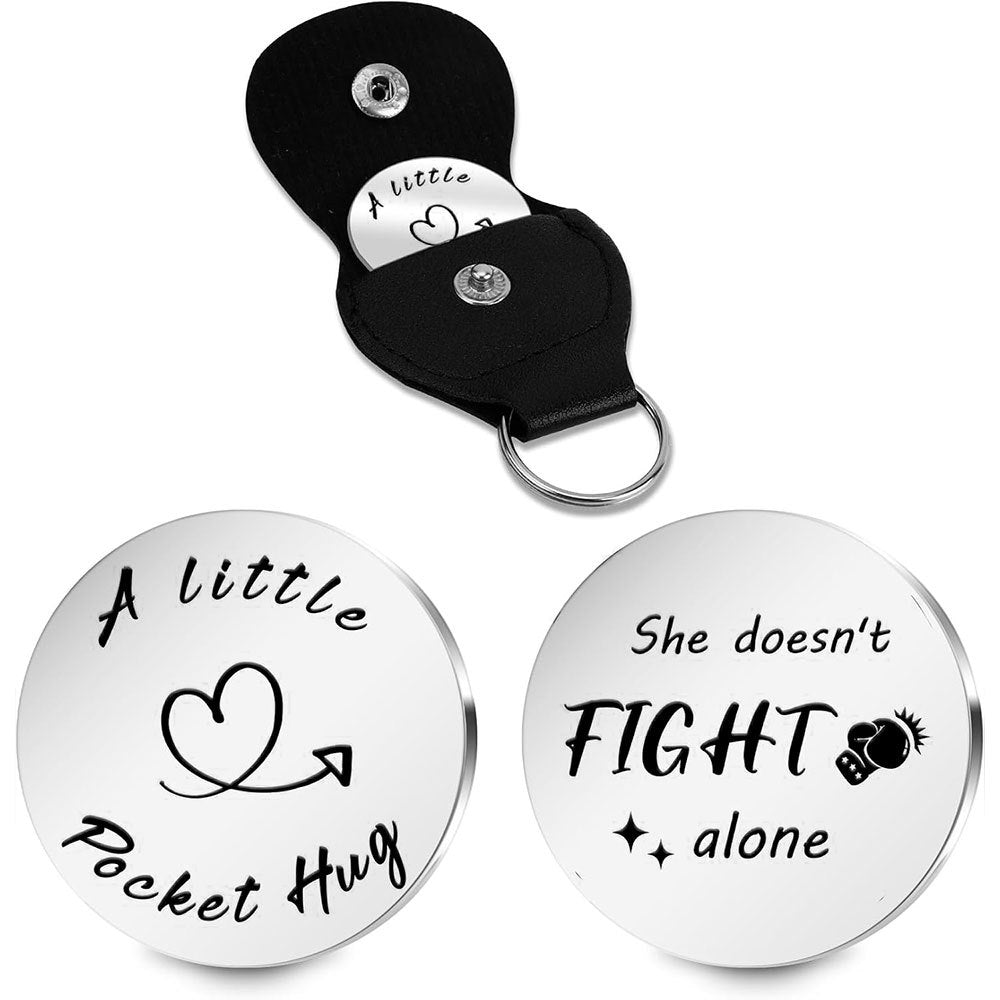 Inspirational Text Token Keychain