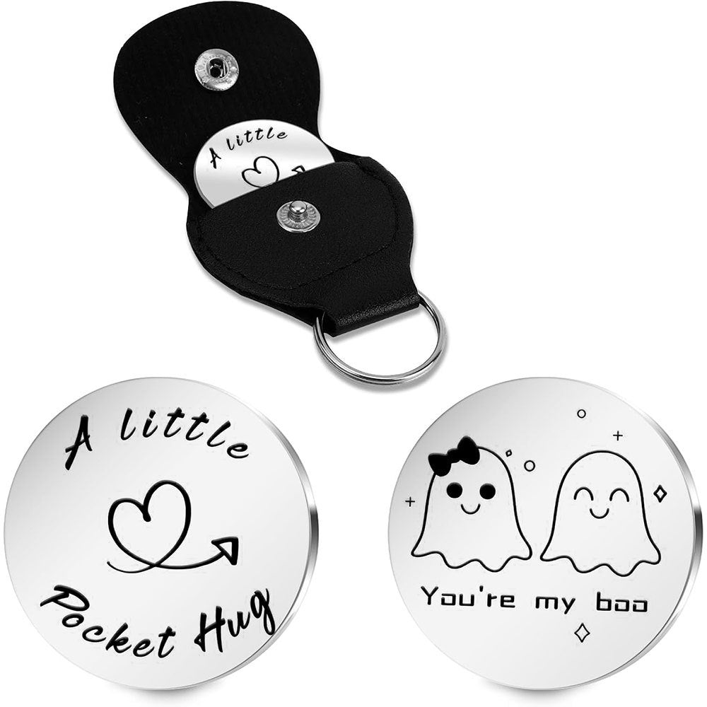 Inspirational Text Token Keychain