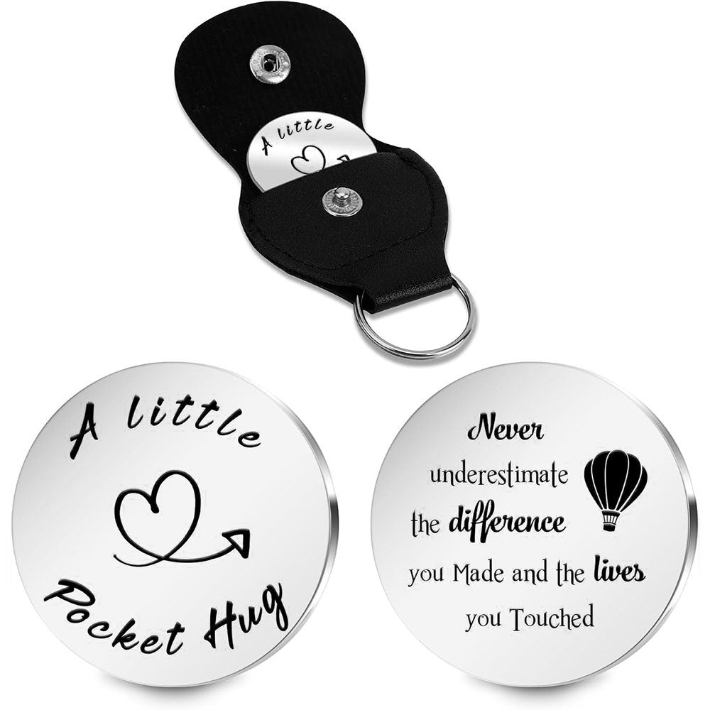 Inspirational Text Token Keychain