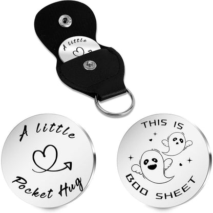 Inspirational Text Token Keychain