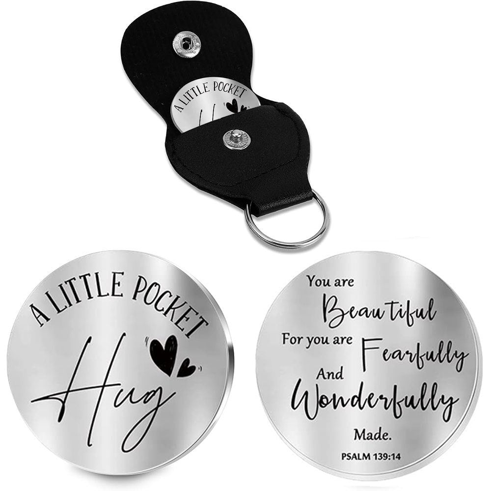 Inspirational Text Token Keychain
