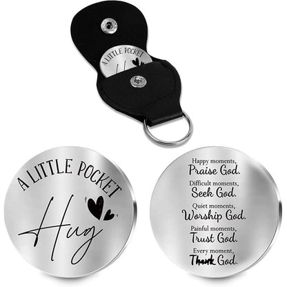 Inspirational Text Token Keychain