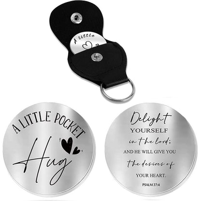 Inspirational Text Token Keychain