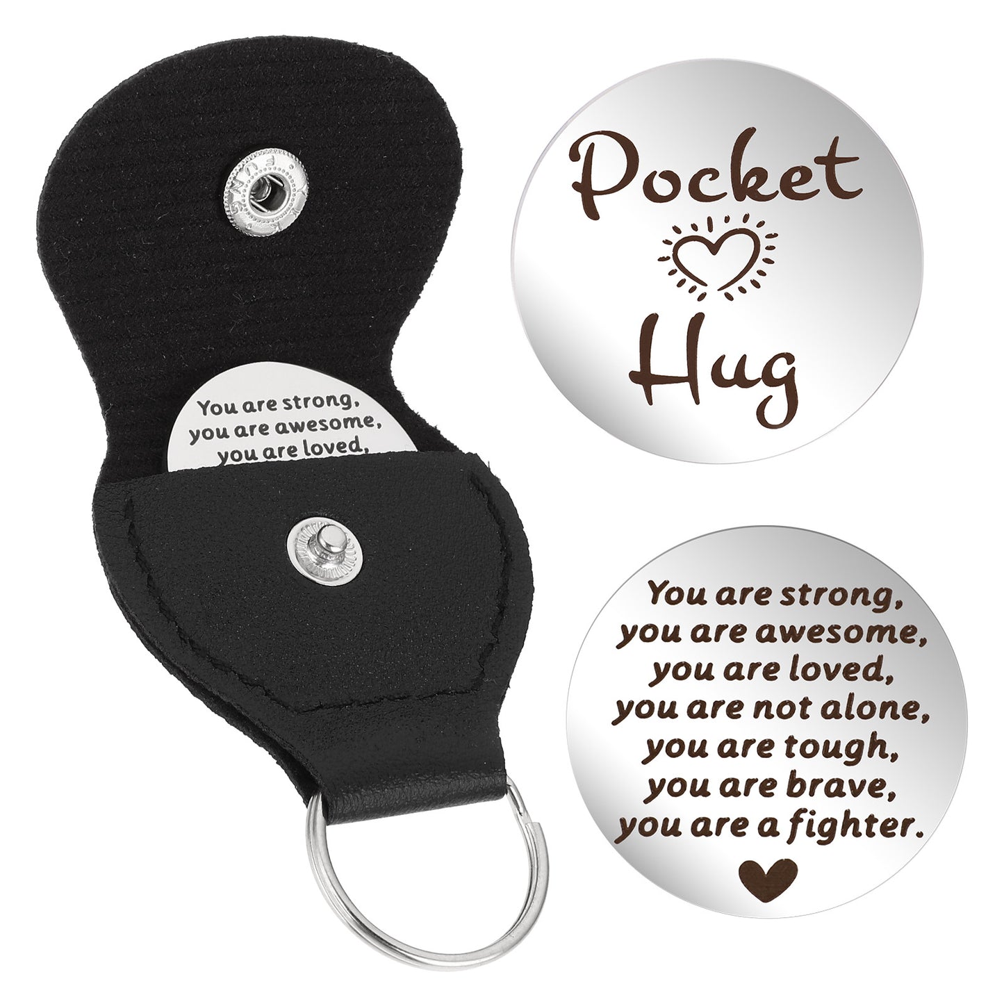 Inspirational Text Token Keychain