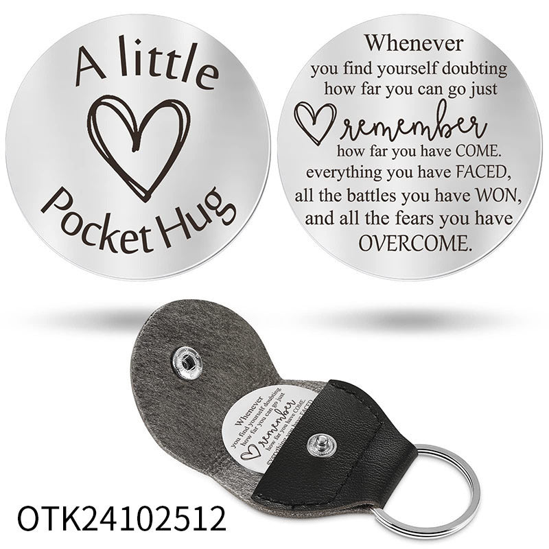Inspirational Text Token Keychain