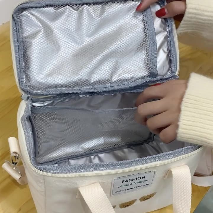 Insulated Canvas Lunch Bag