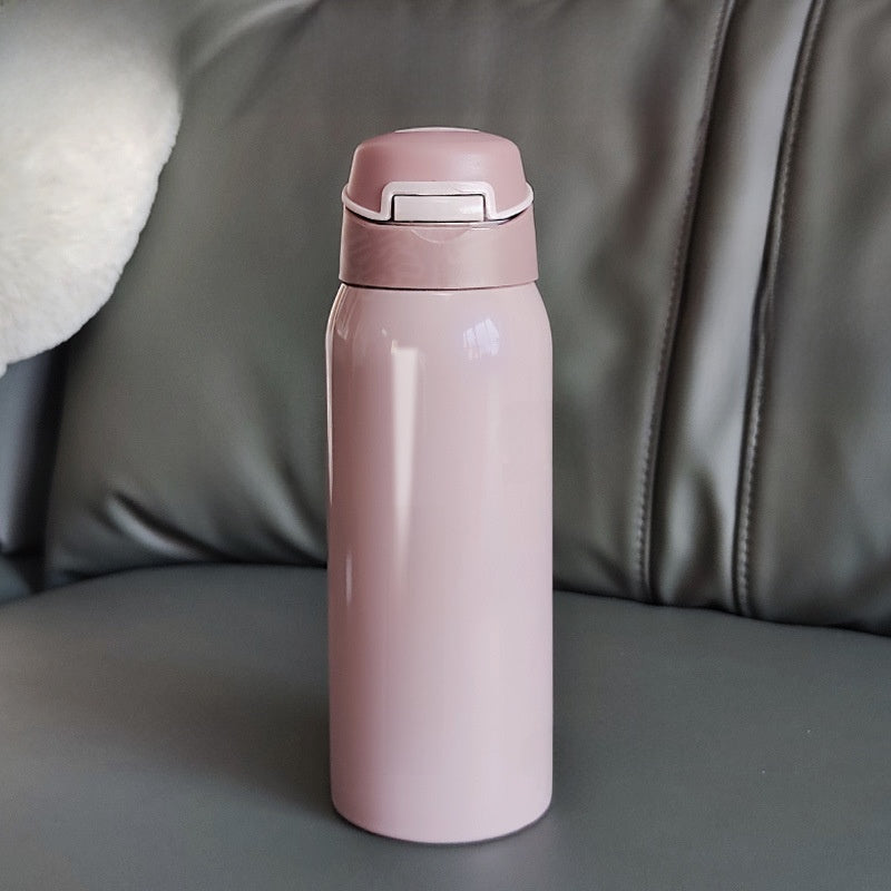Insulated Cup with Straw for Bedridden Elderly