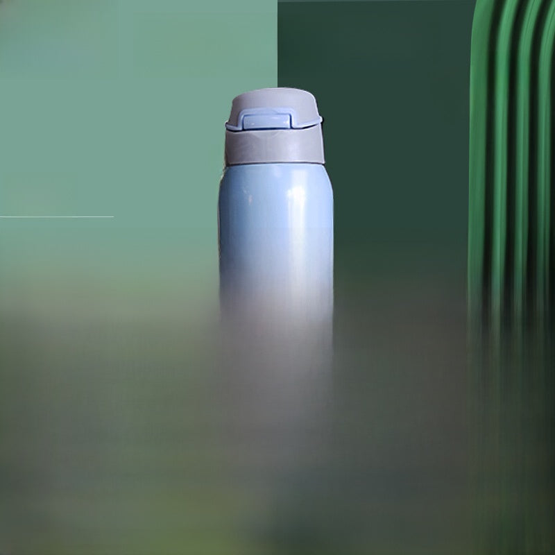 Insulated Cup with Straw for Bedridden Elderly