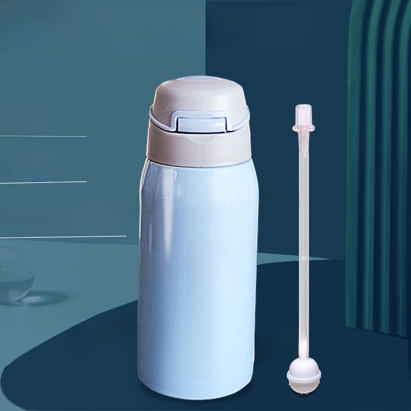 Insulated Cup with Straw for Bedridden Elderly