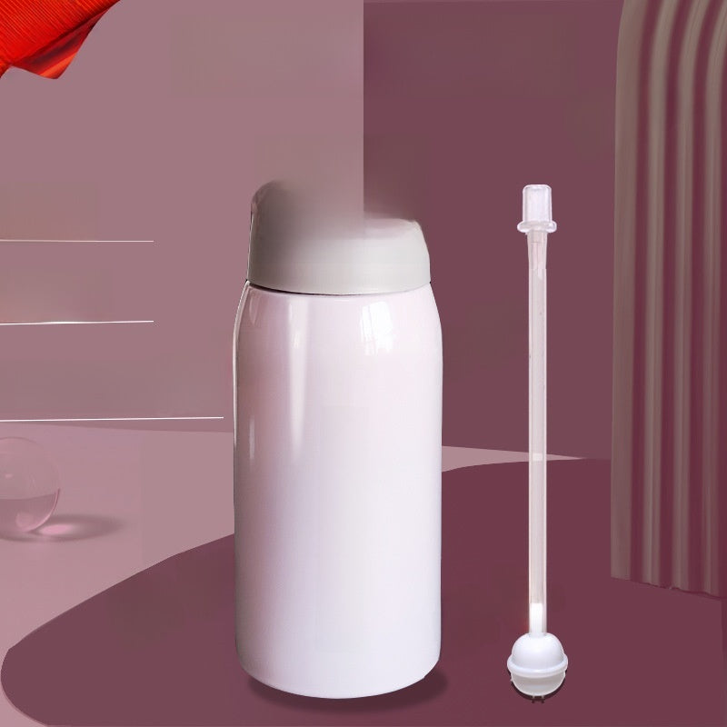 Insulated Cup with Straw for Bedridden Elderly