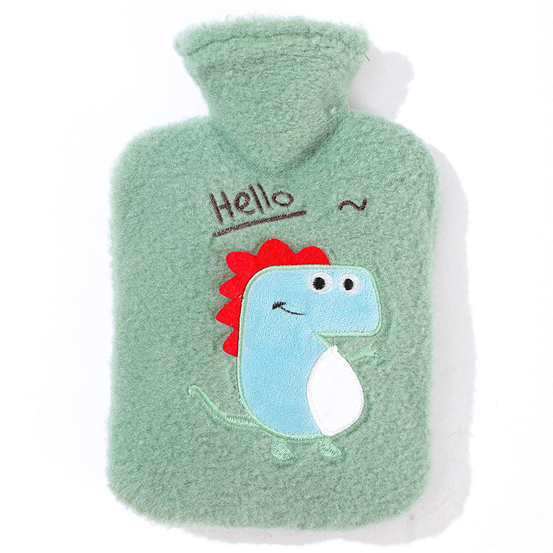 Insulated Hot Water Bottle with Plush Cover