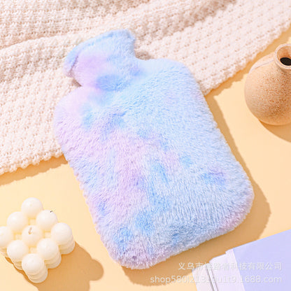 Insulated Hot Water Bottle with Plush Cover