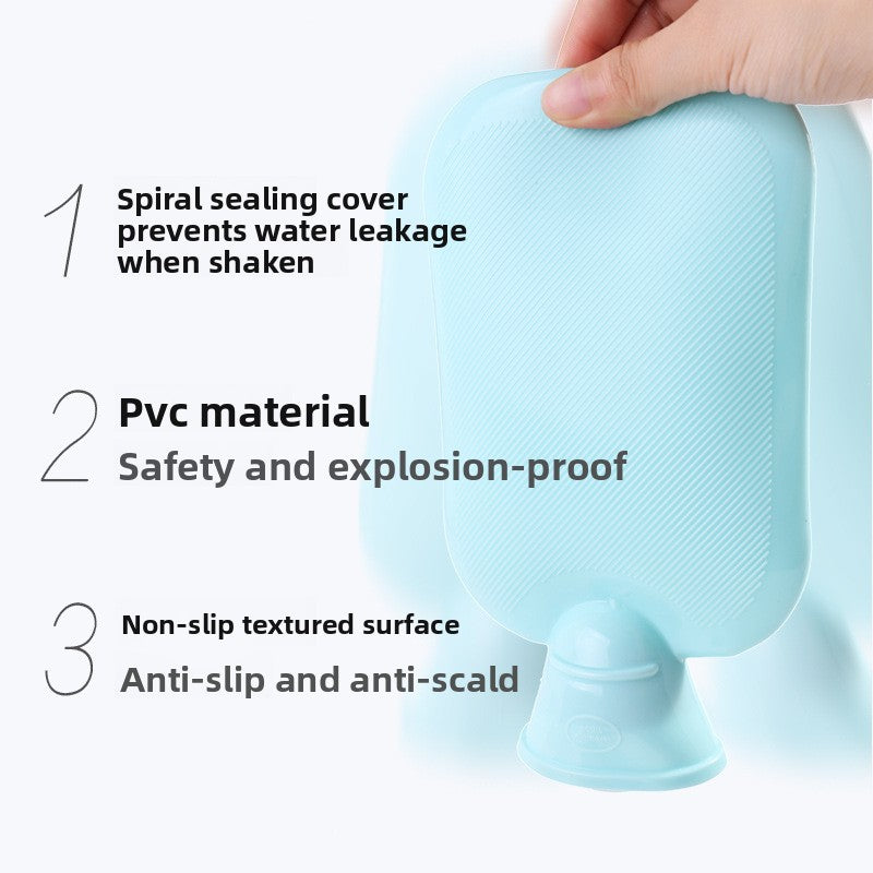 Insulated Hot Water Bottle with Plush Cover