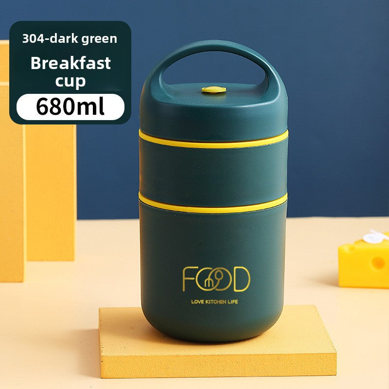 Insulated Lunch Box Soup Thermos Portable Meal Container