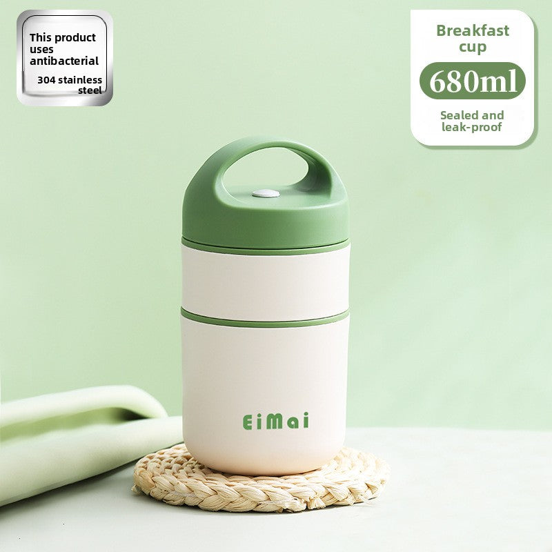 Insulated Lunch Box Soup Thermos Portable Meal Container