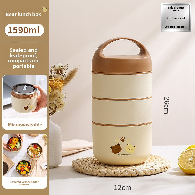 Insulated Lunch Box Soup Thermos Portable Meal Container