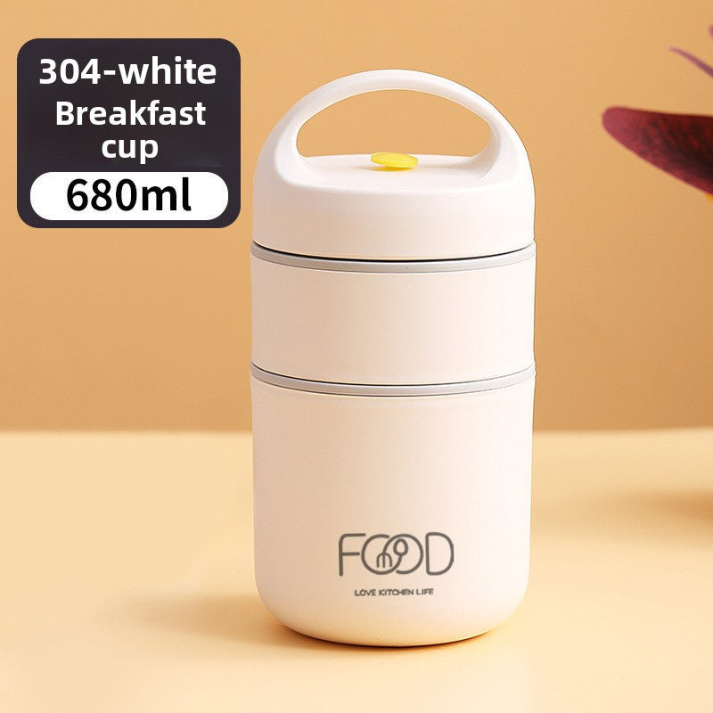 Insulated Lunch Box Soup Thermos Portable Meal Container