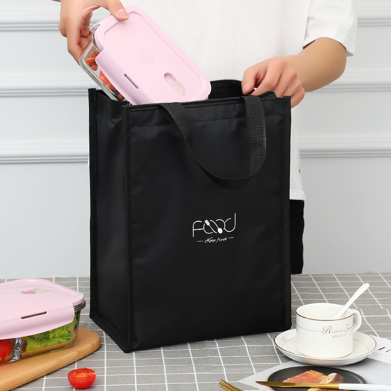 Insulated Oxford Cloth Lunch Bag with Aluminum Foil