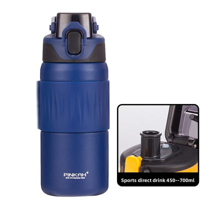 Insulated Sports Water Bottle with Straw