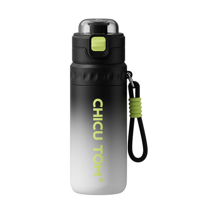 Insulated Spray Water Bottle 630ml for Children Students Sports Straw Cup
