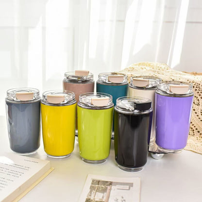 Insulated Stainless Steel Coffee Cup with Lid
