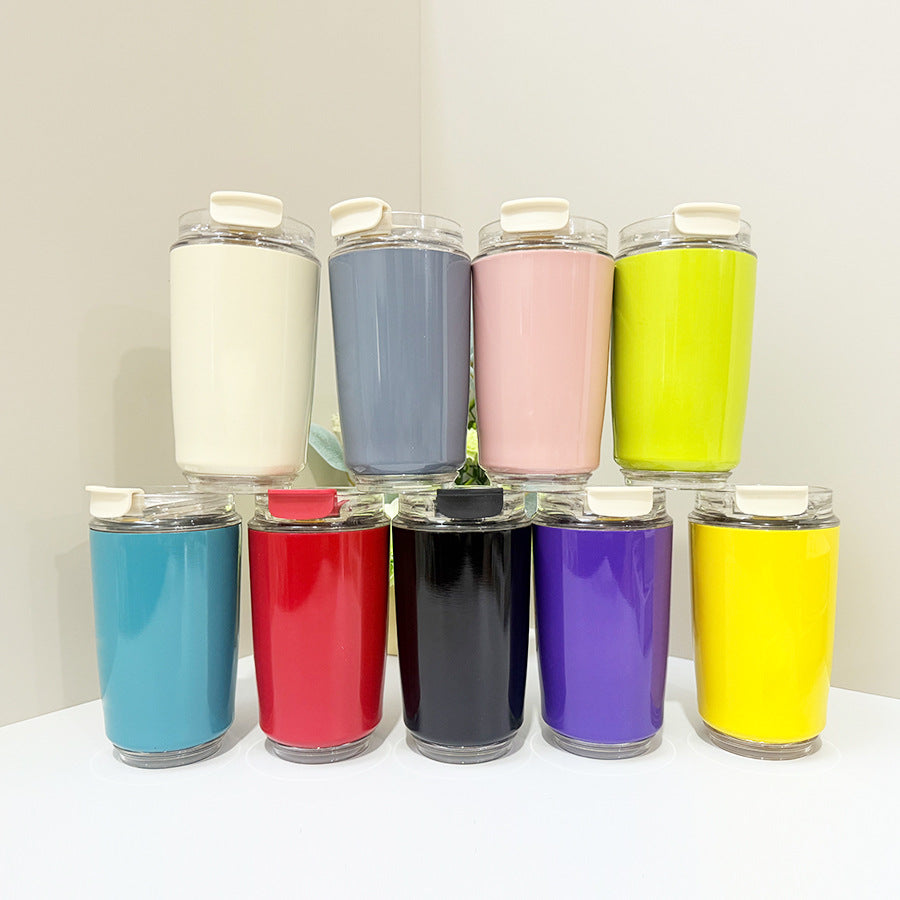 Insulated Stainless Steel Coffee Cup with Lid
