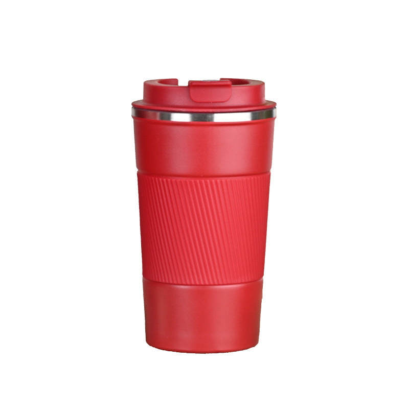 Insulated Stainless Steel Travel Coffee Cup with Silicone Sleeve