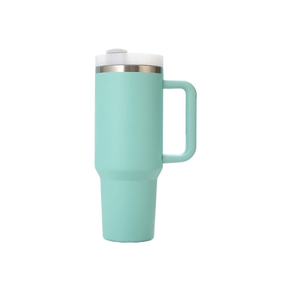 Insulated Stainless Steel Travel Mug with Handle