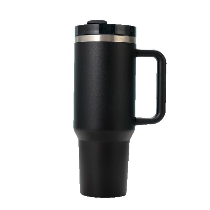 Insulated Stainless Steel Travel Mug with Handle