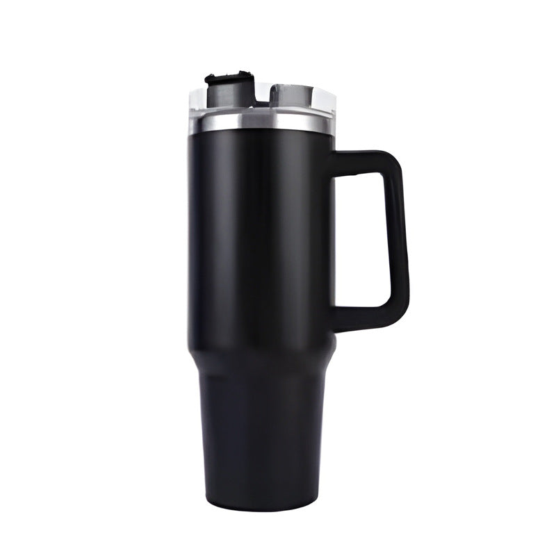 Insulated Stainless Steel Travel Mug with Handle