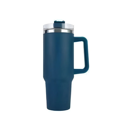 Insulated Stainless Steel Travel Mug with Handle