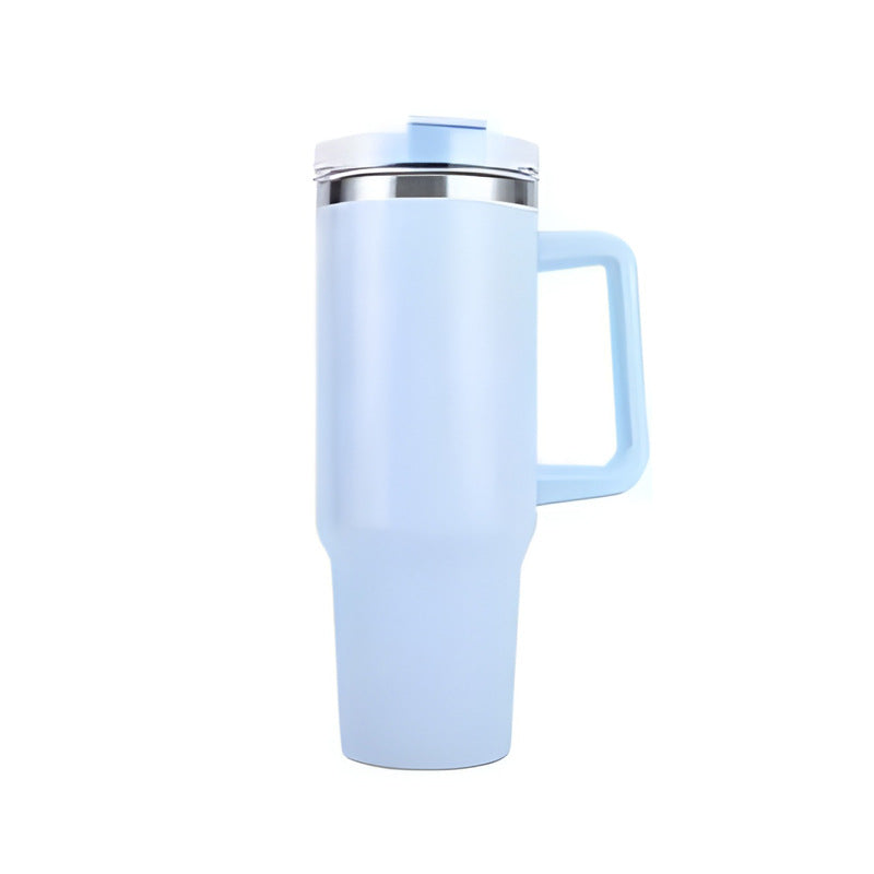 Insulated Stainless Steel Travel Mug with Handle