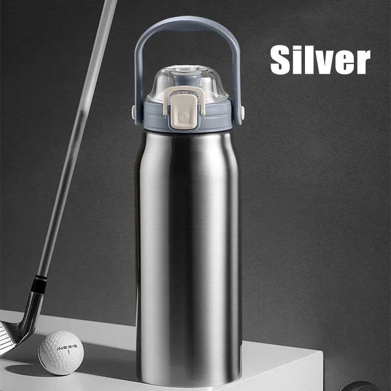 Insulated Stainless Steel Water Bottle with Straw